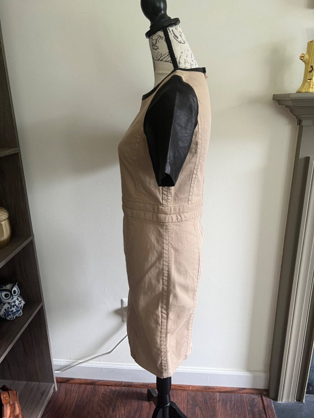 Marc By Marc Jacobs Dress Dempsey Drill Lambs Leather Sheath 2 Datenight - Picture 3 of 10